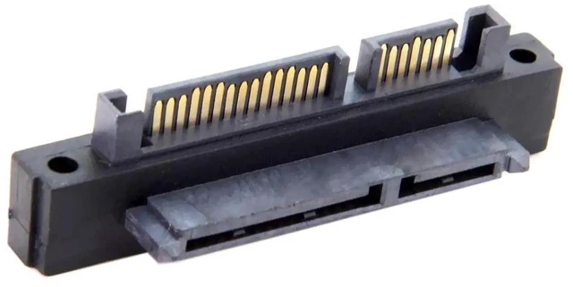 Alt view image 4 of 7 - WRIARICH 90 Degree Up Angled SATA 22Pin Male to Female Gender Changer Adapter for 2.5/3.5 Inch HDD & SSD
