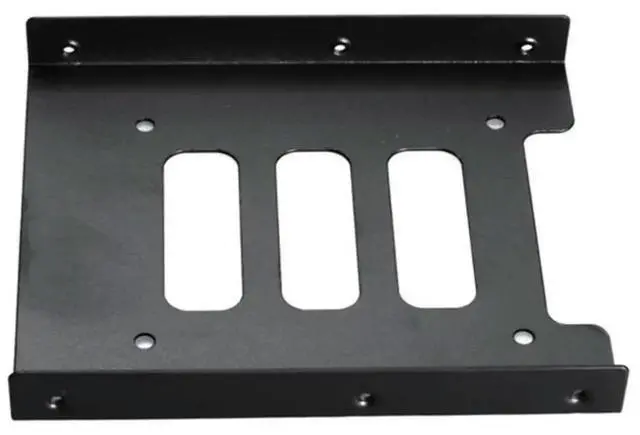 Alt view image 2 of 5 - WRIARICH 2.5 to 3.5 Inch Hard Drive Mounting Bracket, Metal Hard Disk Frame SSD Adapter Tray, Desktop PC 2.5" SSD/HDD to 3.5" Drive Bay Conversion Bracket