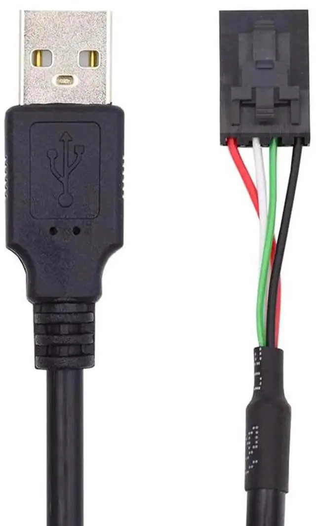 Alt view image 7 of 7 - WRIARICH USB 2.0 Type-A Male to Dual Female 9Pin Motherboard Header Hub Adapter, Port Multiplier Extension Connector