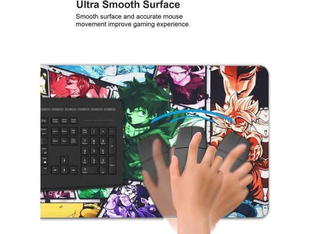Alt view image 5 of 6 - WRIARICH One_Piece Mouse Pad Anime Mouse Pad Gaming Mouse Pad Large Mouse Pad Extended Desk Mat Desk Pad for Keyboard and Mouse Suitable.15.735.4 in C