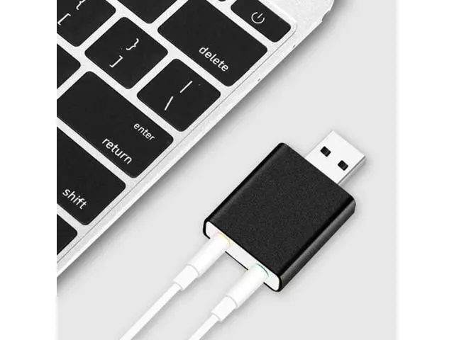Alt view image 5 of 5 - WRIARICH 7.1-Channel Aluminum Alloy Usb Sound Card Computer External Sound Card Usb7.1 Sound Card Analog Sound Card