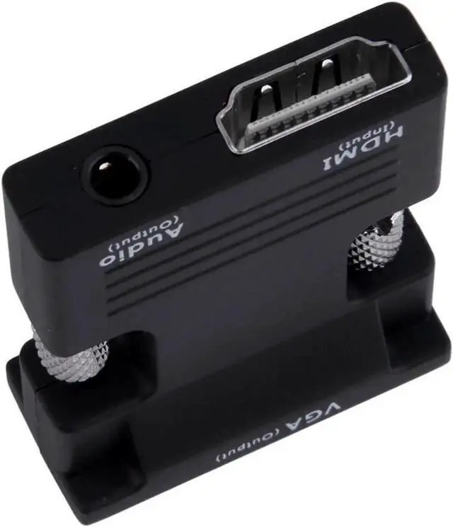 Alt view image 3 of 4 - WRIARICH 1080P HDMI Female to VGA Male Converter Adapter with 3.5mm Stereo Audio Jack, Portable HDMI to VGA Dongle Compatible with Laptop, PC, PS3, Xbox, STB, Blu-ray Player, DVD & TV Stick