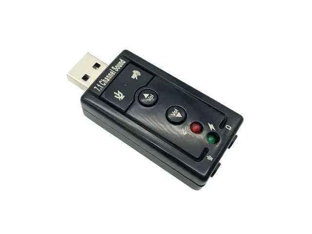 Alt view image 3 of 6 - WRIARICH USB Sound Card Virtual 7.1 Channel Audio Interface Sound Card Adapter External Audio Card Speaker Microphone Jack for Laptop