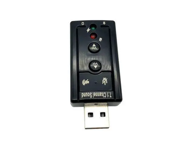 Alt view image 4 of 6 - WRIARICH USB Sound Card Virtual 7.1 Channel Audio Interface Sound Card Adapter External Audio Card Speaker Microphone Jack for Laptop