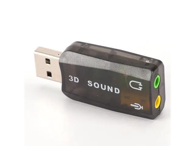 Alt view image 2 of 6 - WRIARICH USB Sound Card USB Audio 5.1 External 3D USB Sound Card Audio Adapter Mic Speaker Audio Interface For Laptop PC Micro Data