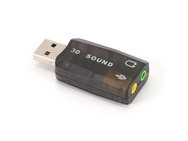 Alt view image 3 of 6 - WRIARICH USB Sound Card USB Audio 5.1 External 3D USB Sound Card Audio Adapter Mic Speaker Audio Interface For Laptop PC Micro Data