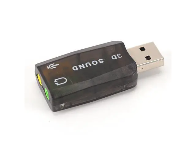 Alt view image 4 of 6 - WRIARICH USB Sound Card USB Audio 5.1 External 3D USB Sound Card Audio Adapter Mic Speaker Audio Interface For Laptop PC Micro Data