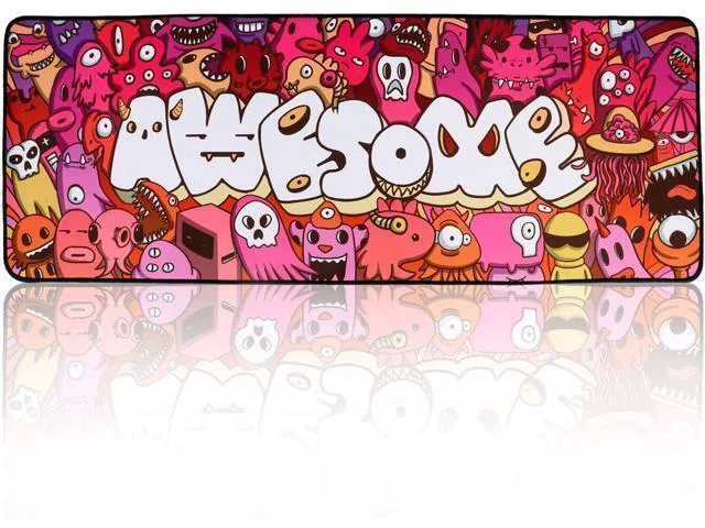 Main image of WRIARICH Mouse Pad Extended Large Gaming Mouse Pad Graffiti Anime Mousepad Mouse Mat for Laptop, Computer & PC (A-31.5"x11.8")