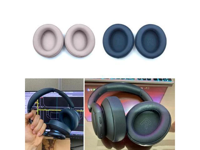 Alt view image 2 of 6 - WRIARICH 2 Pcs Ear Cushion Cover for Anker-Life Q35 Practical Ear Pad Noise Canceling Headphones Ear Covers