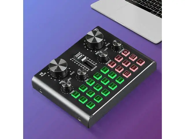 Alt view image 2 of 5 - WRIARICH Plug Sound Card for Live Streaming Voice Changer Sound Card with Multiple Sound Effects, o Mixer for Recording