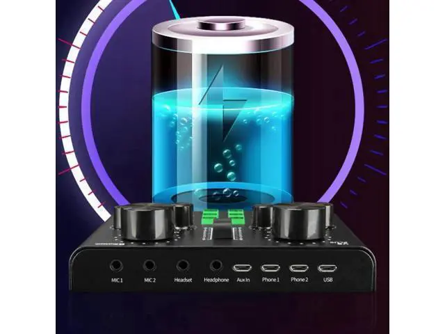 Alt view image 3 of 5 - WRIARICH Plug Sound Card for Live Streaming Voice Changer Sound Card with Multiple Sound Effects, o Mixer for Recording