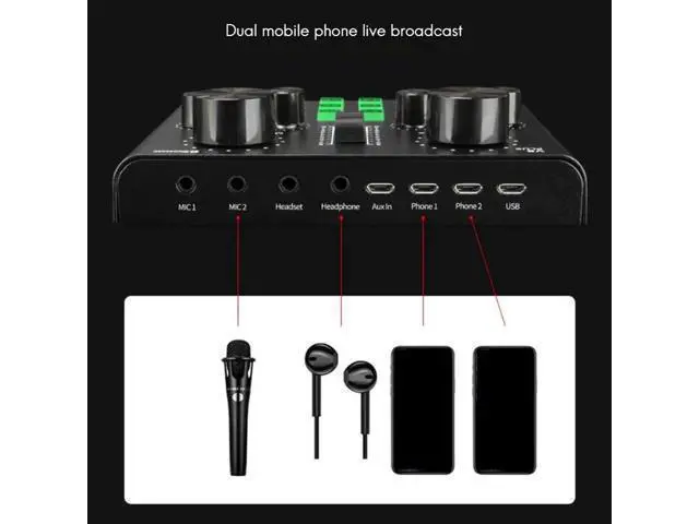 Alt view image 5 of 5 - WRIARICH Plug Sound Card for Live Streaming Voice Changer Sound Card with Multiple Sound Effects, o Mixer for Recording