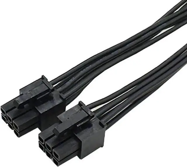 Alt view image 3 of 5 - WRIARICH 8 Inch PCIe 6Pin to Dual 6Pin Power Splitter Cable, Ribbon Cable for GPU & Mining