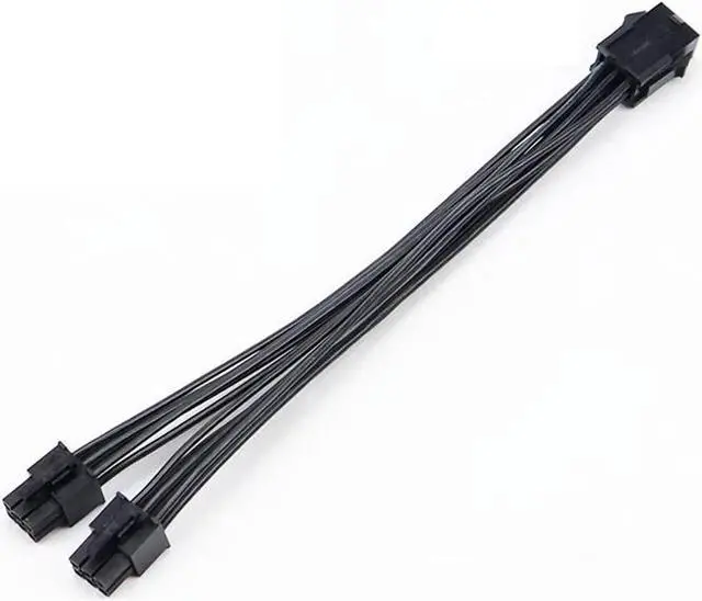 Alt view image 5 of 5 - WRIARICH 8 Inch PCIe 6Pin to Dual 6Pin Power Splitter Cable, Ribbon Cable for GPU & Mining