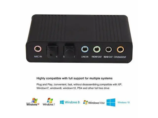 Alt view image 2 of 4 - WRIARICH USB Sound Card 6 Channel 5.1 SPDIF Optical Digital Sound Card Stereo Audio Adapter For PC Computer Laptop