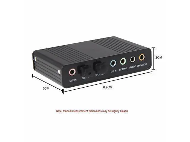 Alt view image 4 of 4 - WRIARICH USB Sound Card 6 Channel 5.1 SPDIF Optical Digital Sound Card Stereo Audio Adapter For PC Computer Laptop