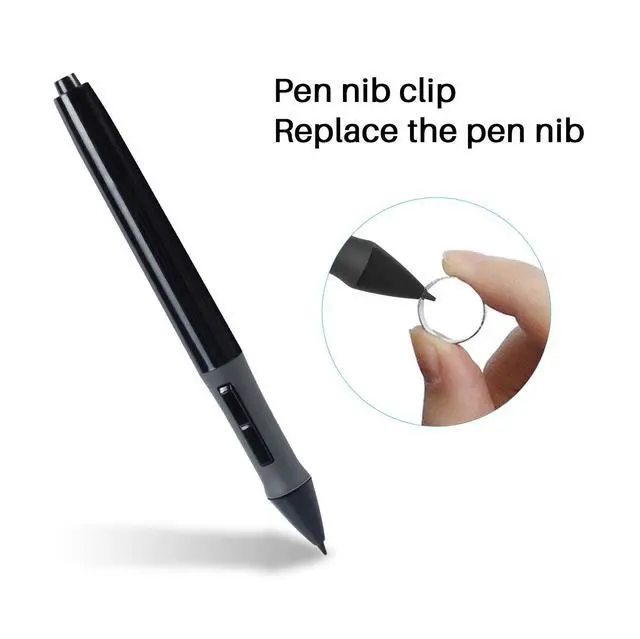 Alt view image 3 of 7 - WRIARICH Battery Pen P68 Digital Pen Stylus for Graphics Drawing Tablet 420, H420, K56, H58L, 680S, GAOMON S56K