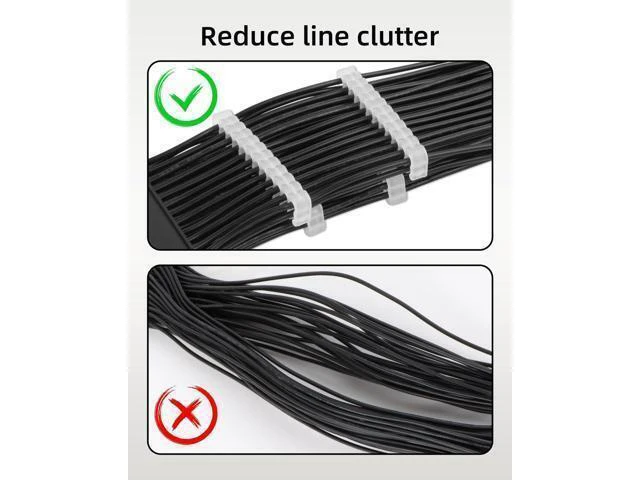 Alt view image 5 of 7 - WRIARICH Vszerda Cable Comb Kit,PSU Cable Combs,CPU Cable Management,48 pcs Set 24-pin x 8,8-pin x 24,6-pin x 16,3mm up to 3.4mm black