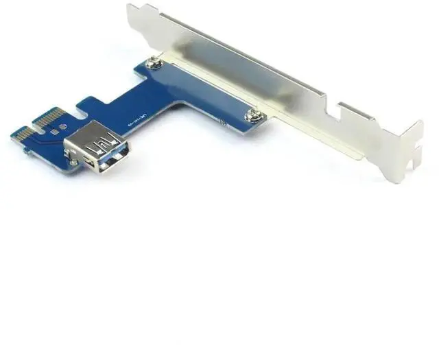 Alt view image 2 of 7 - WRIARICH PCIe x1 to 4 PCIe x1 Slots Riser Card, Mini ITX External 4-Port PCIe Port Multiplier Adapter