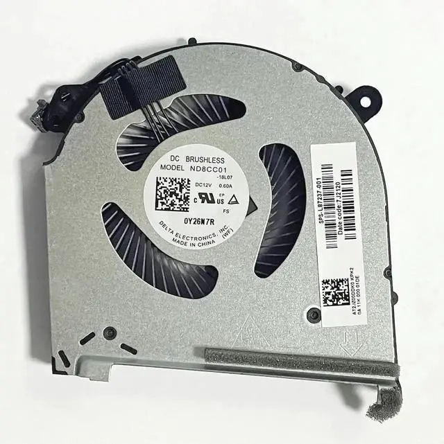 Alt view image 3 of 6 - WRIARICH New CPU GPU Dual Cooling Fan Replacement for HP OMEN 15-DH Series Gaming Laptop, OEM Part L64445-001 TPN-C143 Fan ND8CC01-18L06 ND8CC01-18L07
