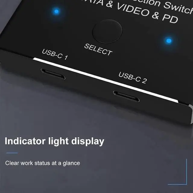 Alt view image 6 of 7 - WRIARICH Bi-Directional USB-C MST Switch Hub, 8K@30Hz Video, 100W PD Charging, 10Gbps Data, 1-In-2-Out