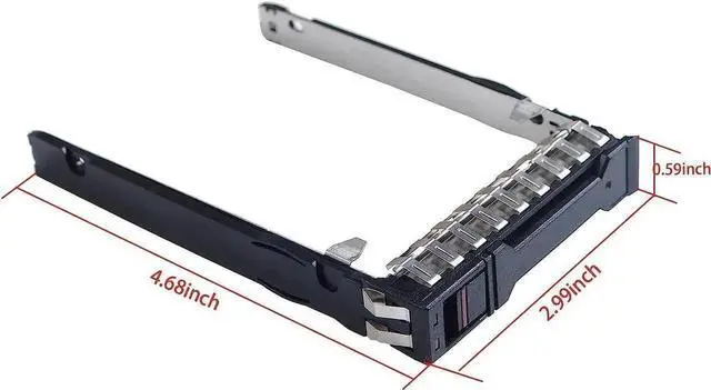 Alt view image 6 of 6 - WRIARICH 2 Pack 2.5" SFF Hard Drive Tray Caddy P22892 P22892-002, Hot Swap Carrier Compatible with HPE ProLiant Gen10 Plus V2 / Gen11 DL20 DL360 DL365 DL380 DL385 DL325 Servers