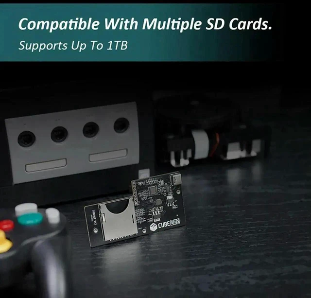 Alt view image 3 of 3 - WRIARICH CUBEODE V1.2 Upgraded GC Loader Optical Drive Emulator, Plug & Play, No SD2SP2/SDGecko Needed for Nintendo GameCube DOL-001 & DOL-101 Consoles