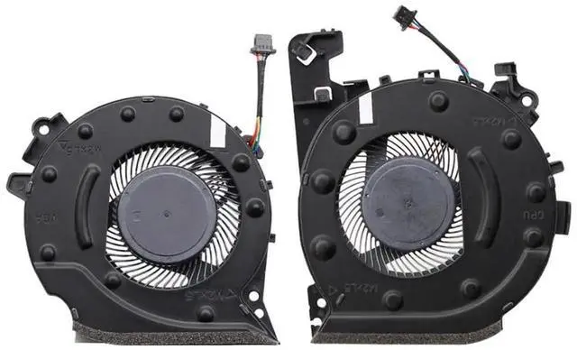 Alt view image 2 of 4 - WRIARICH New Dual CPU+GPU Cooling Fan Set L20335-001 / L20334-001 for HP Pavilion Gaming 15-cx Series TPN-C133