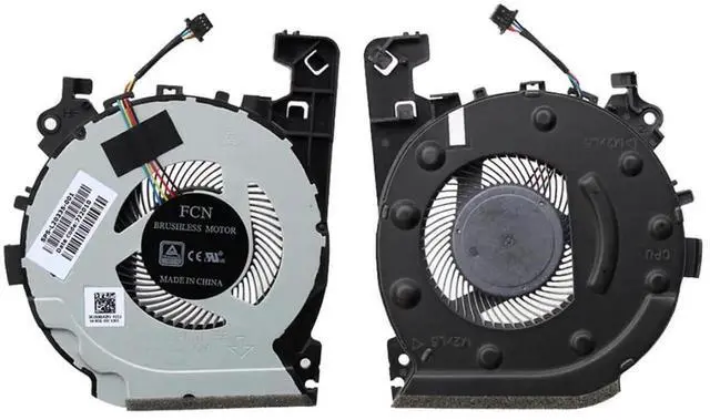 Alt view image 4 of 4 - WRIARICH New Dual CPU+GPU Cooling Fan Set L20335-001 / L20334-001 for HP Pavilion Gaming 15-cx Series TPN-C133
