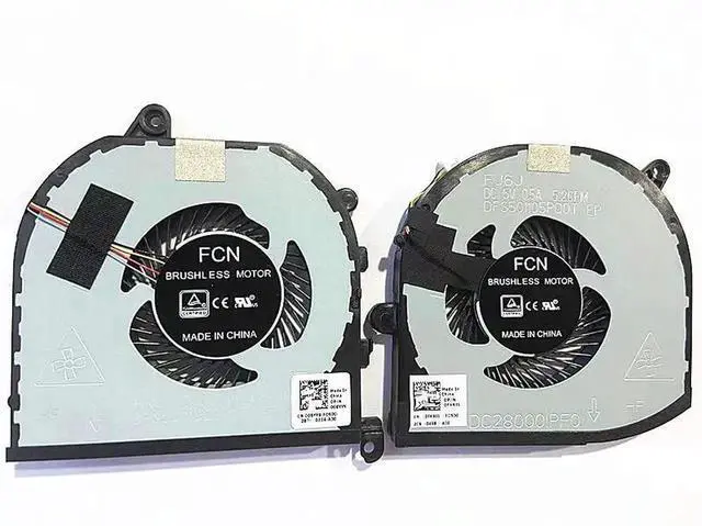 Main image of WRIARICH New Dual CPU+GPU Cooling Fan Set 008YY9 / 0TK9J1 for Dell XPS 15 9570, Precision 5520 5530 M5520 M5530