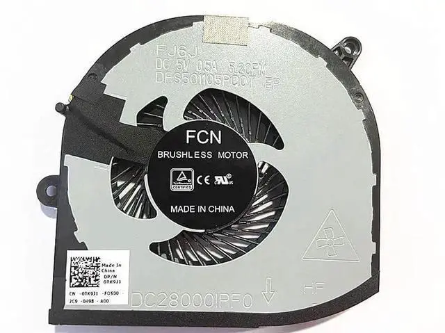 Alt view image 5 of 5 - WRIARICH New Dual CPU+GPU Cooling Fan Set 008YY9 / 0TK9J1 for Dell XPS 15 9570, Precision 5520 5530 M5520 M5530