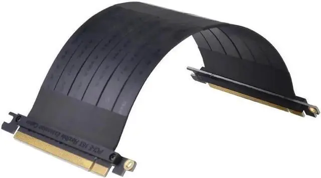 Alt view image 3 of 6 - WRIARICH PCIe x16 Flexible Riser Card Extension Cable, PCI Express 16X Slot Male to Female Port Adapter GPU Add-On Extension Cord