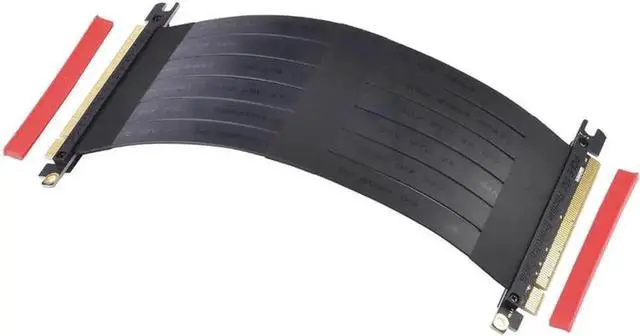 Alt view image 4 of 6 - WRIARICH PCIe x16 Flexible Riser Card Extension Cable, PCI Express 16X Slot Male to Female Port Adapter GPU Add-On Extension Cord