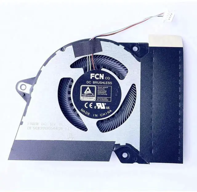 Alt view image 3 of 5 - WRIARICH New CPU & GPU Cooling Fan Replacement Kit DFSCK221151818 FNNX / DFSCK22D05883K FNNW for ASUS ROG Zephyrus G14 GA401QC GA401QE GA401QH GA401QM GA401IHR GA401QEC-K2064T