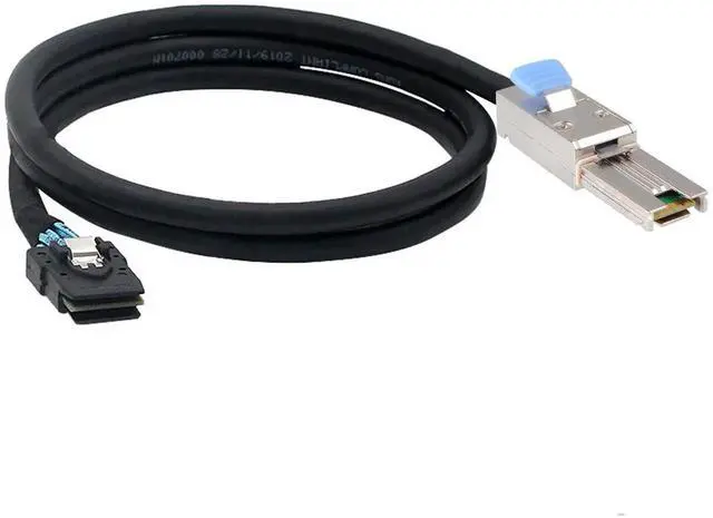 Alt view image 2 of 5 - WRIARICH 2 Pack SFF-8088 to SFF-8087 Mini SAS Data Cables 1M(3.3ft), External 26Pin Male to Internal 36Pin Male SAS Cable, 28AWG Twin-Axial Wire for Server RAID Storage Expansion