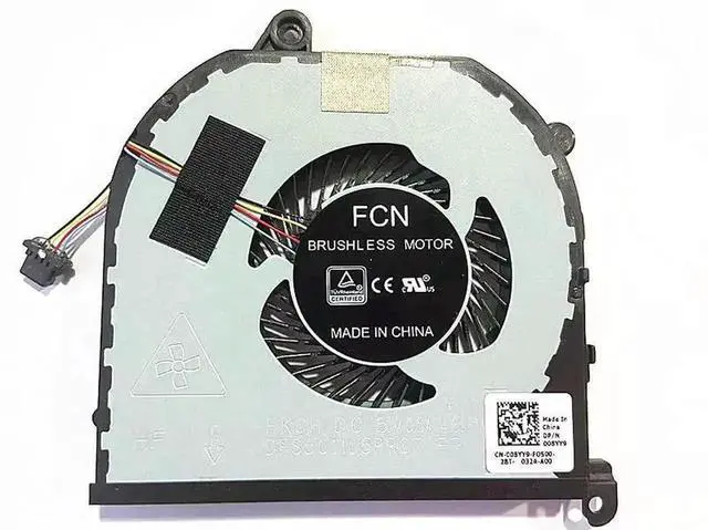 Alt view image 2 of 5 - WRIARICH New CPU GPU Cooling Fan Replacement for XPS 15 9570 Precision 5520 5530 M5520 M5530, OEM Part 008YY9 0TK9J1 TK9J1 08YY9