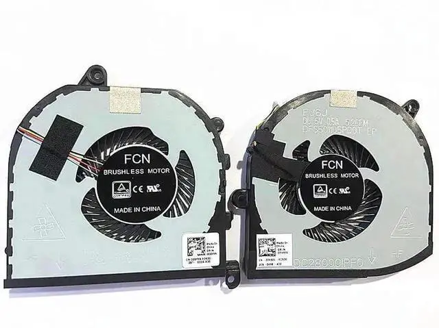 Main image of WRIARICH New CPU GPU Cooling Fan Replacement for XPS 15 9570 Precision 5520 5530 M5520 M5530, OEM Part 008YY9 0TK9J1 TK9J1 08YY9