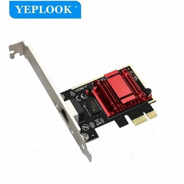 Alt view image 3 of 5 - WRIARICH PCIe x1 2.5Gbps Ethernet Network Card with Heat Sink, RTL8125 Chip Single RJ45 2500Mbps LAN Adapter for Desktop Gaming PC