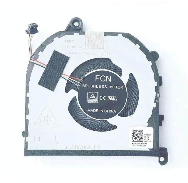 Alt view image 3 of 6 - WRIARICH New Dual CPU GPU Cooling Fan Set 0F01PX / 0V9H8N for Dell XPS 15 7590, Precision 5540 M5540