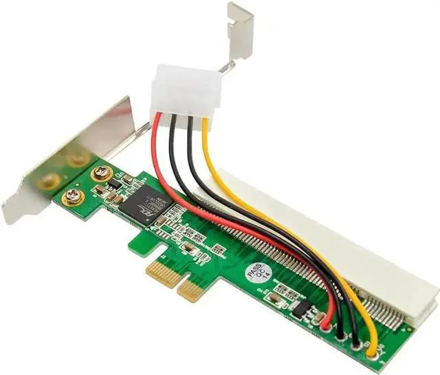 Alt view image 2 of 7 - WRIARICH PCIe X1 to 32-bit PCI Bridge Adapter Card with PLX Chipset, Supports PCIe X1/X4/X8/X16 Slots
