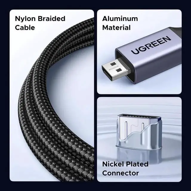 Alt view image 7 of 7 - WRIARICH 0.8FT UGREEN Bidirectional Micro HDMI Male to HDMI Female Adapter Cable, HDMI 2.1 48Gbps Supports 8K@60Hz 4K@240Hz HDR Dolby VRR