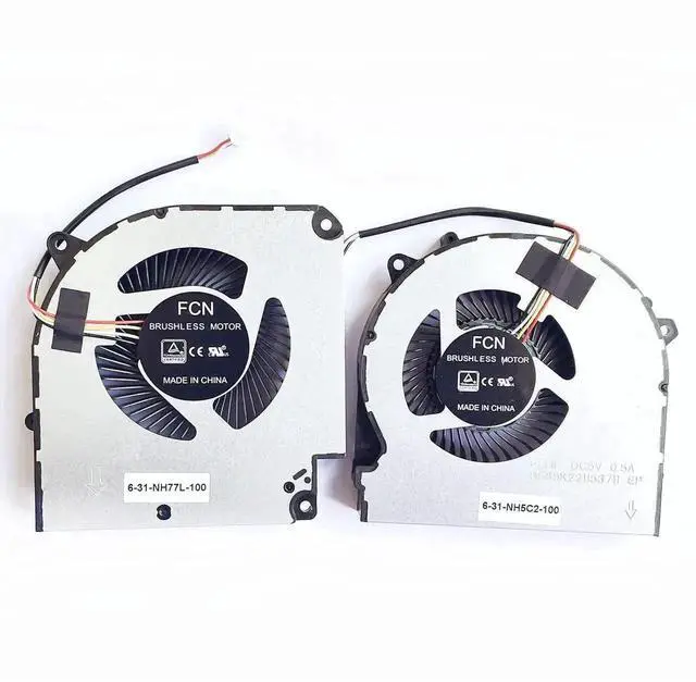 Main image of WRIARICH CPU GPU Dual Cooling Fan Kit for Hasee G7-CT5NA G7-CT7NA Z8-CT7NA Z8-CT7NT Z8-CR7N1, OEM P/N 6-31-NH5C2-100 FLHJ DFS5M325063B1N / 6-31-NH77L-100 FLHF DFS5K221153711