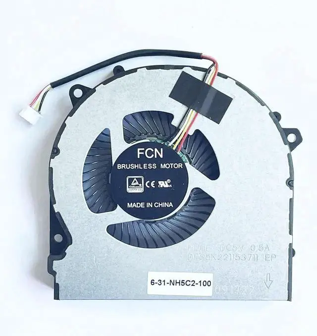 Alt view image 3 of 6 - WRIARICH CPU GPU Dual Cooling Fan Kit for Hasee G7-CT5NA G7-CT7NA Z8-CT7NA Z8-CT7NT Z8-CR7N1, OEM P/N 6-31-NH5C2-100 FLHJ DFS5M325063B1N / 6-31-NH77L-100 FLHF DFS5K221153711