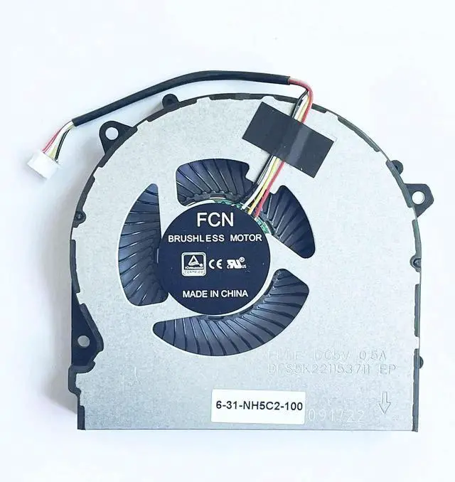 Alt view image 3 of 6 - WRIARICH CPU GPU Dual Cooling Fan Replacement for Hasee G7-CT5NA G7-CT7NA Z8-CT7NA Z8-CT7NT Z8-CR7N1, P/N 6-31-NH5C2-100 6-31-NH77L-100 DFS5M325063B1N FLHJ DFS5K221153711 FLHF
