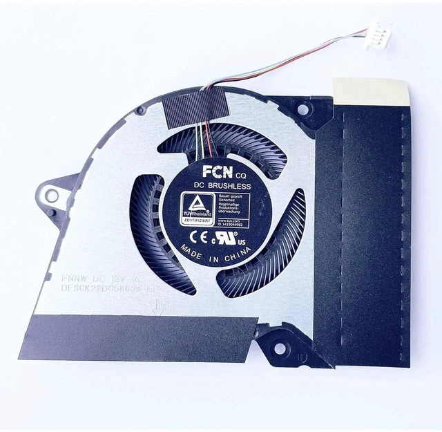 Alt view image 2 of 5 - WRIARICH CPU GPU Dual Cooling Fan Replacement for ASUS ROG Zephyrus G14 GA401 Series, P/N DFSCK221151818 FNNX DFSCK22D05883K FNNW