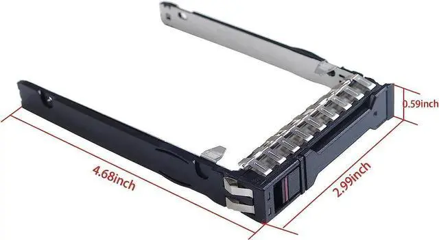 Alt view image 2 of 6 - WRIARICH 2 Pack 2.5 Inch SFF Hard Drive Tray Caddy P22892 P22892-002, SAS SATA NVMe SSD Carrier Compatible with HPE ProLiant Gen10 Plus V2 Gen11 DL20 DL360 DL365 DL380 DL385 DL325 Server