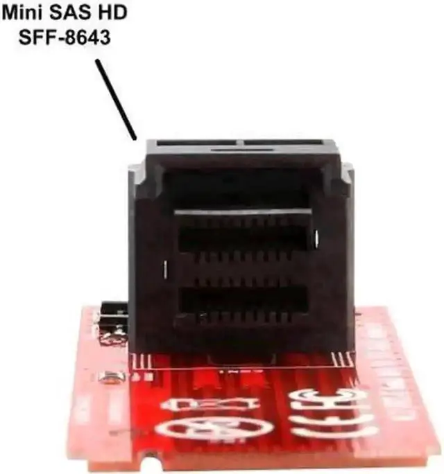 Alt view image 6 of 6 - WRIARICH SI-ADA40121 M.2 M-Key to U.2 Complete Kit, SFF-8643 Mini SAS HD to SFF-8639 Cable, PCIe NVMe 2.5 U.2 SSD Conversion Set with Power Line for Desktop Workstation Storage Upgrade