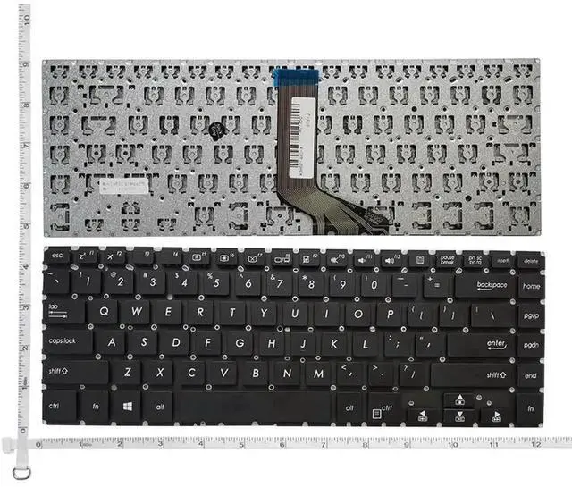 Main image of WRIARICH US English Replacement Laptop Keyboard Compatible with ASUS PRO P1440, P1440F, P1440FA, P1440UF, P1440U, P1440UA, Black Non-Backlit Internal Keyboard