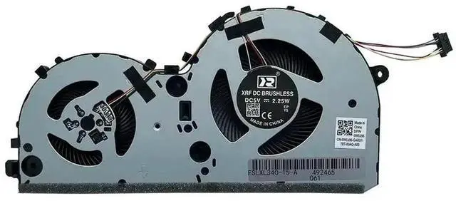 Alt view image 3 of 3 - WRIARICH ND85B24-18K01 DC28000E1D0 Dual CPU GPU Cooling Fan Replacement for Lenovo IdeaPad L330 L340 Gaming L340-15IRH L340-17IRH L330-15IRH L330-17IC L330-15ICH L330-17ICH Laptop Cooler