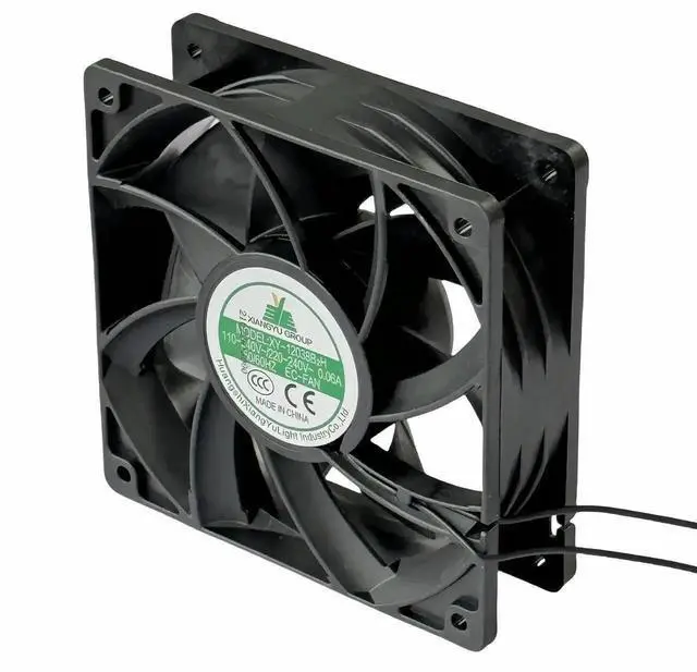 Alt view image 4 of 7 - WRIARICH XY-12038B2H EC Cooling Fan 12038 120×120×38mm Universal 110V-240V Wide Voltage Cabinet Fan